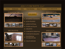 Tablet Screenshot of ahoconcrete.com